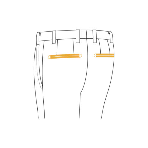Senzio Garment Finals V1 Tuxedo Back Pockets Satin