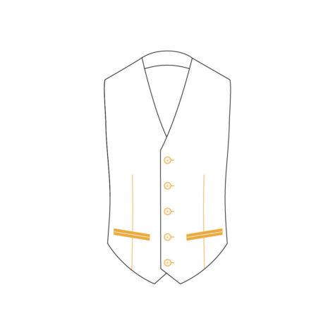 Senzio Garment Finals V2 Tuxedo Waistcoat Style 2