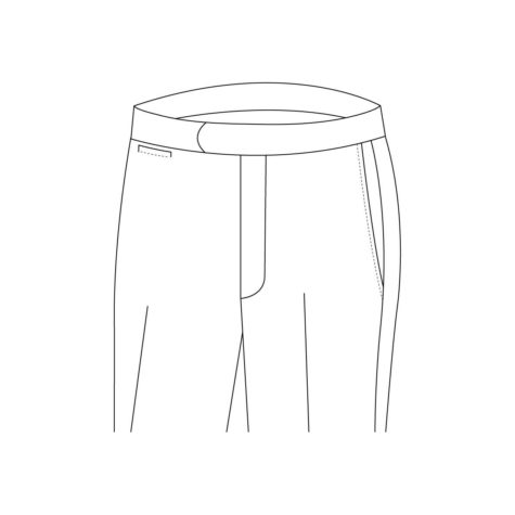 Senzio Garment Finals V1 Trouser Style Buckle Strap Without Button Closure