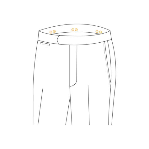 Senzio Garment Finals V1 Trouser Style Suspender Buttons